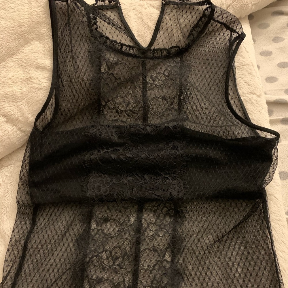 Express , NEWsee thru top with bralette inside